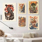 Japanische Lebensmittel Nudeln Moderne Küche Poster Dekoration Getränke Ramen Cartoon Leinwandmalerei Retro Bar Wandkunst Druck Bilder