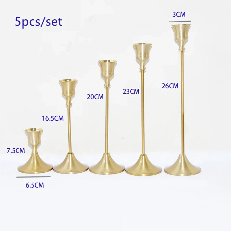 Nordic Stil Metall Kerzenhalter Einfache Schwarz Goldene Hochzeit Dekoration Bar Party Wohnzimmer Dekor Home Dekor Kerzenhalter