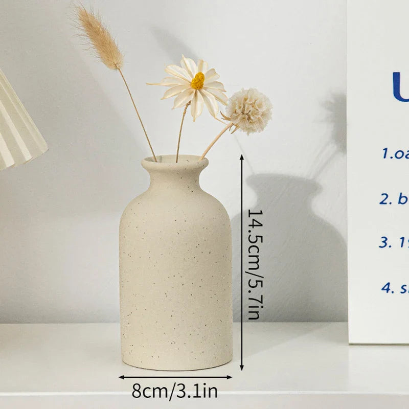 Minimalistische Keramik Blumenvase