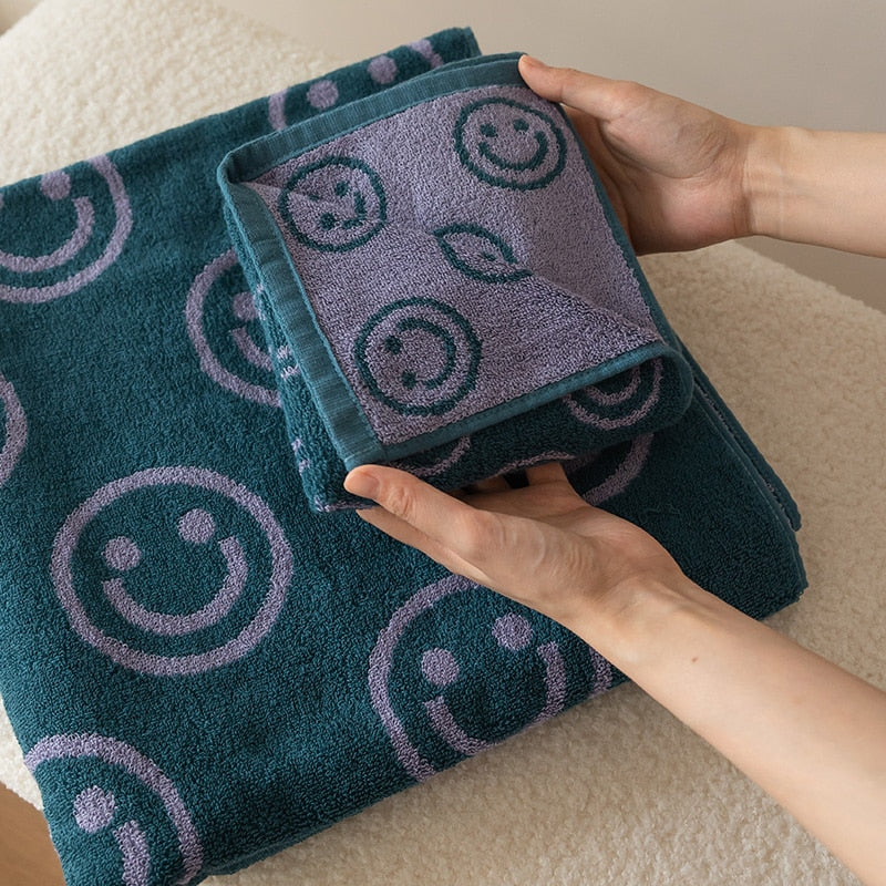 Doppelseitiges Smiley Handtuch