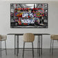 Modern Pop Wall Art Street Graffiti Bus Car Charles Chaplin HD Canvas Nordic Poster Print Home Bedroom Living Room Decoration