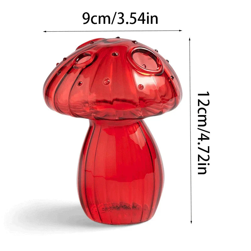 1 Stück Pilz Glasvase Transparent Hydrokultur Blumen Aromatherapie Flasche DIY Kreative Tischhandwerke Nordic Home Dekoration