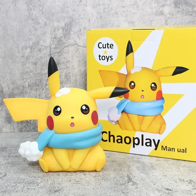23CM Pokemon Pikachu Actionfigur Große Anime Pocket Monster Cartoon Figuren Modellornamente Statue Dekoration Kinder Geschenk Spielzeug