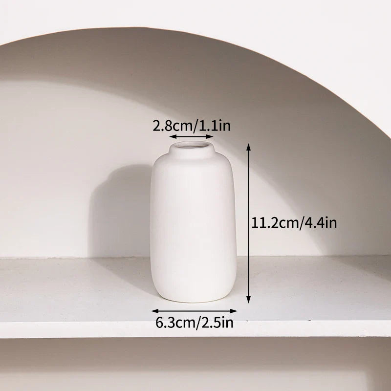 Minimalistische Keramik Blumenvase