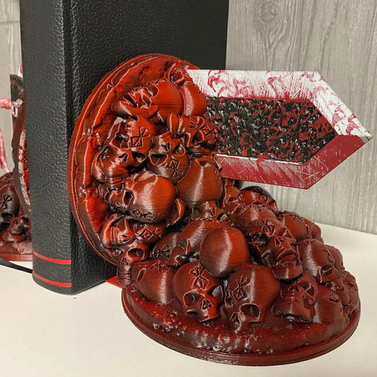 Berserk Buchstützen Wütende Buchstützen Drachenjäger Harz Handwerk Studienkunst Dekoratives Ornament Zuhause Schreibtisch Bücherregal T4z7