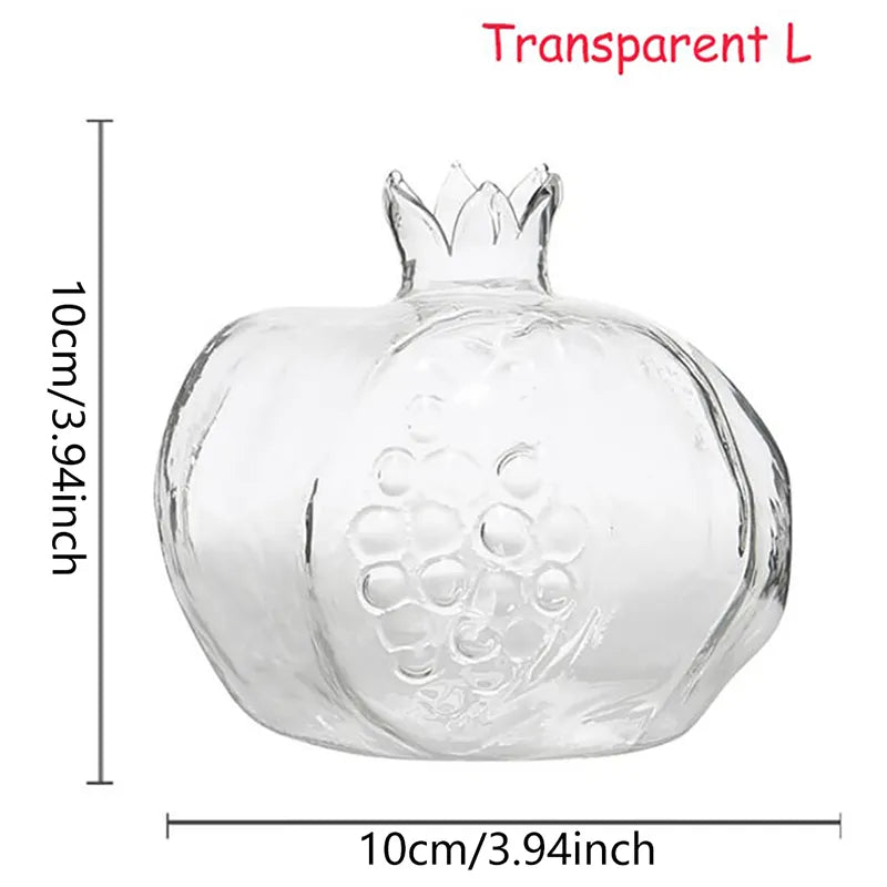 Granatapfel Vase Glas Wohnkultur Vase Obst Vase Raumdekor Kreative Dekoration Obst Cachepot Wohnungsdekoration Blumenvasen