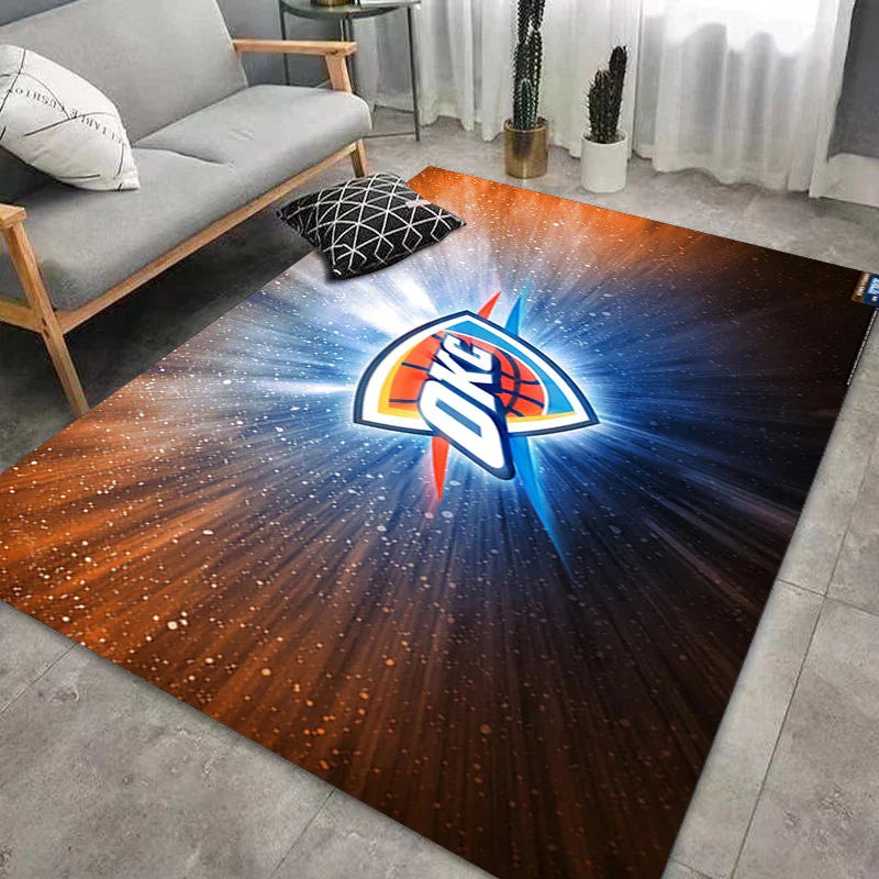 Frendorf | CourtComfort Rutschfester Küchenläufer | Waschbare Basketball-NBA Fußmatte | Teppich für Bad, Wohnzimmer & Flur
