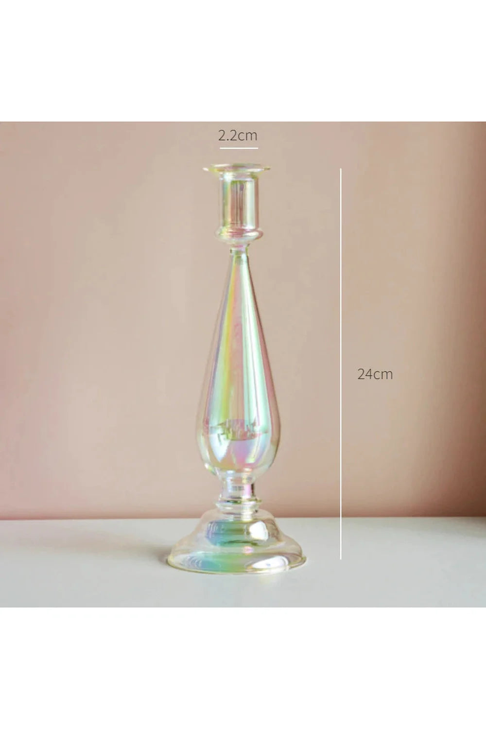 Regenbogen Glas Kerzenhalter