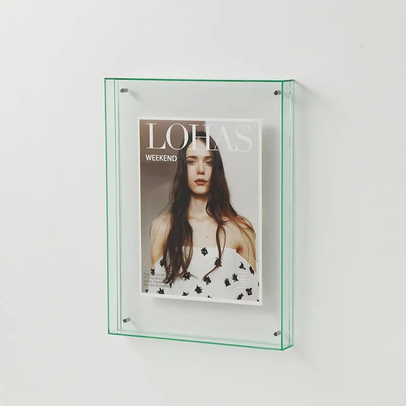 Frendorf | FrameLuxe Doppelseitiger Acrylfoto-Rahmen | Transparent & Modern | Magnetisch | Ideal für Zuhause & Büro