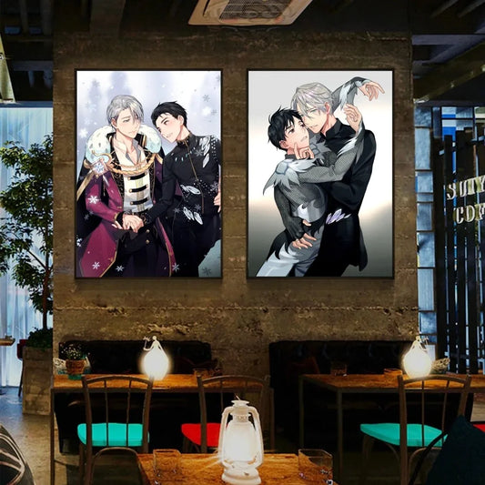 Anime Yuri On Ice Poster Wandkunst Wohnkultur Raumdekoration Digitale Malerei Wohnzimmer Restaurant Küchenkünste