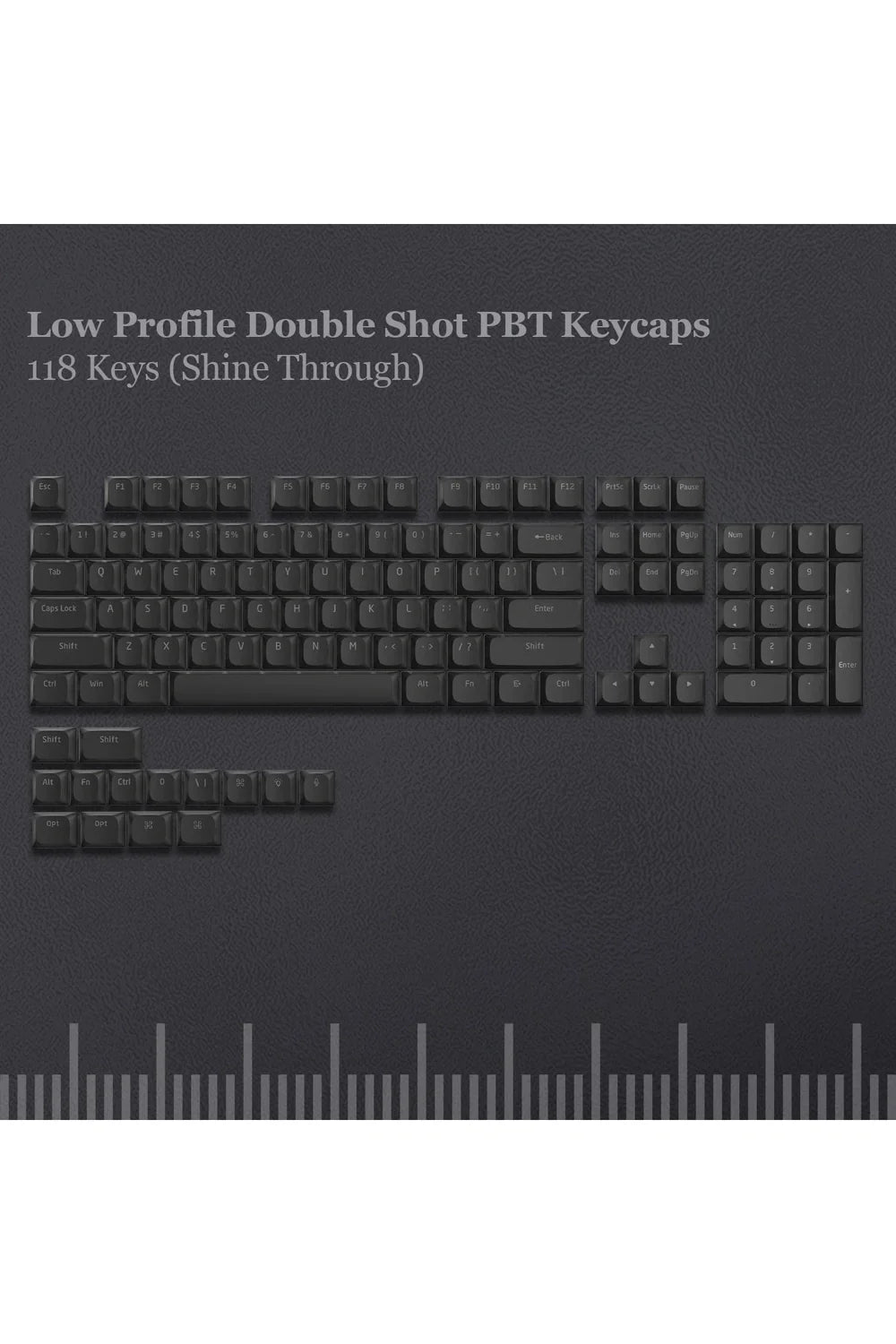 Slim-Profil Gaming-Keycaps