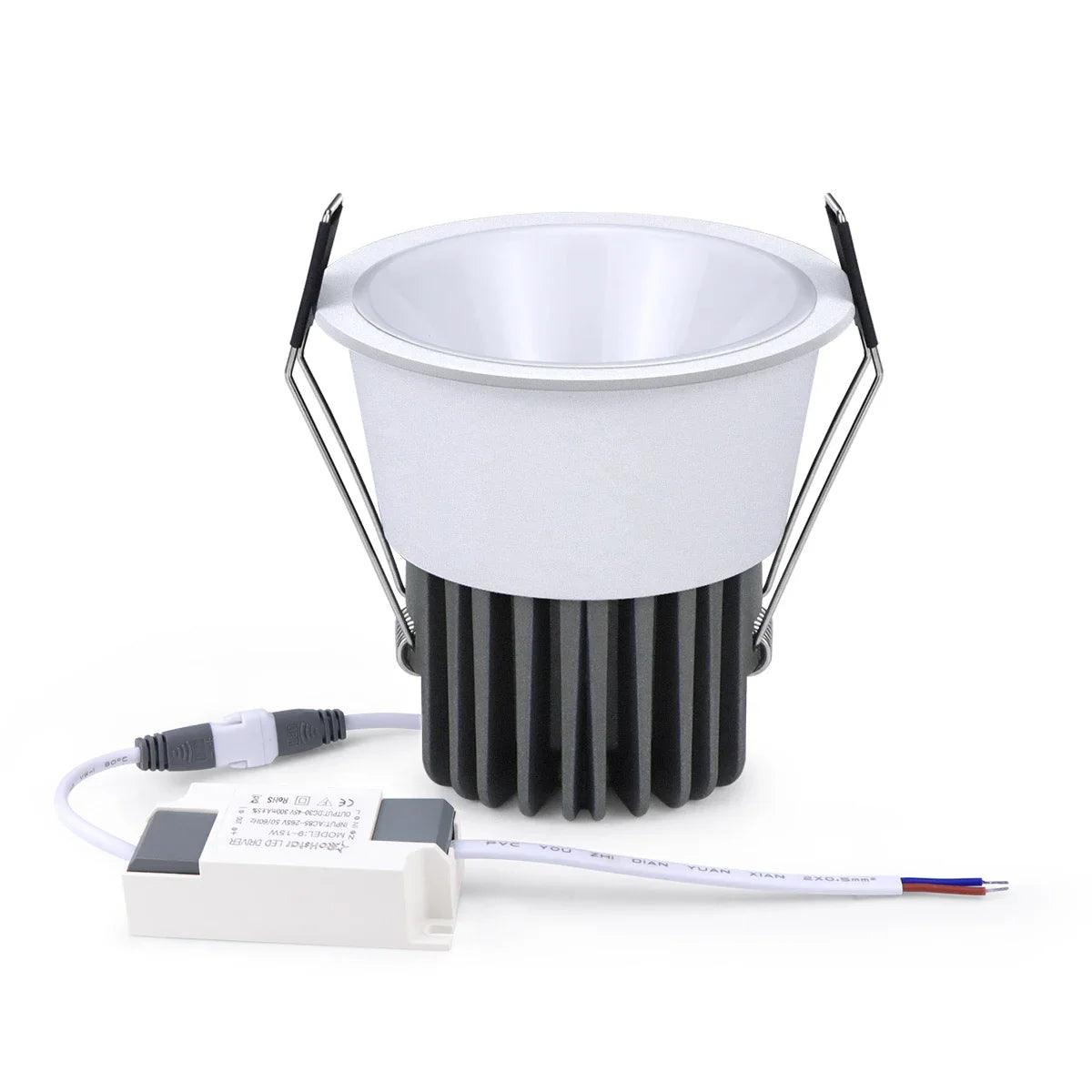 Frendorf | 7W 12W COB LED Einbauleuchte – Aluminium Einbaudecken Spot Light für Zuhause, Küche und Vitrinenbeleuchtung