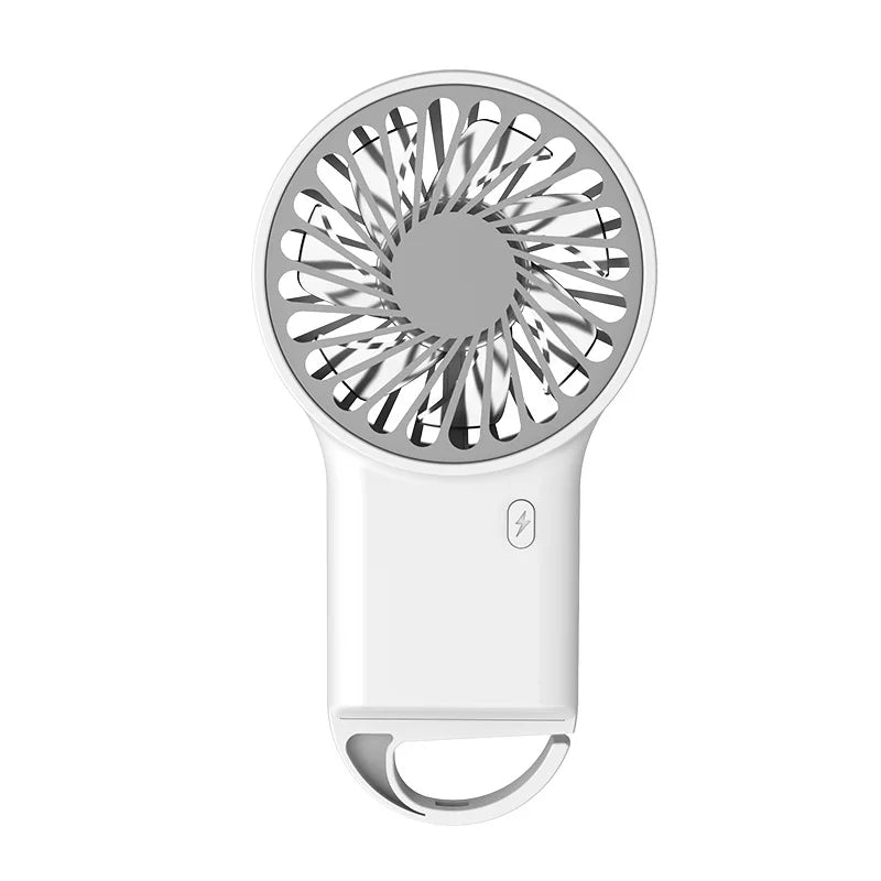 Frendorf | Airivio Mini Ventilator | Faltbar & USB-C | Leise & Tragbar | Mit Karabiner & Akku