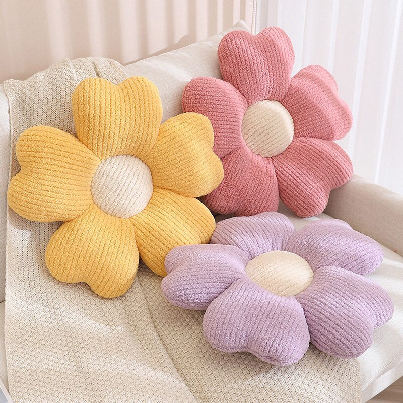 Fluffy Kleeblumen Kissen