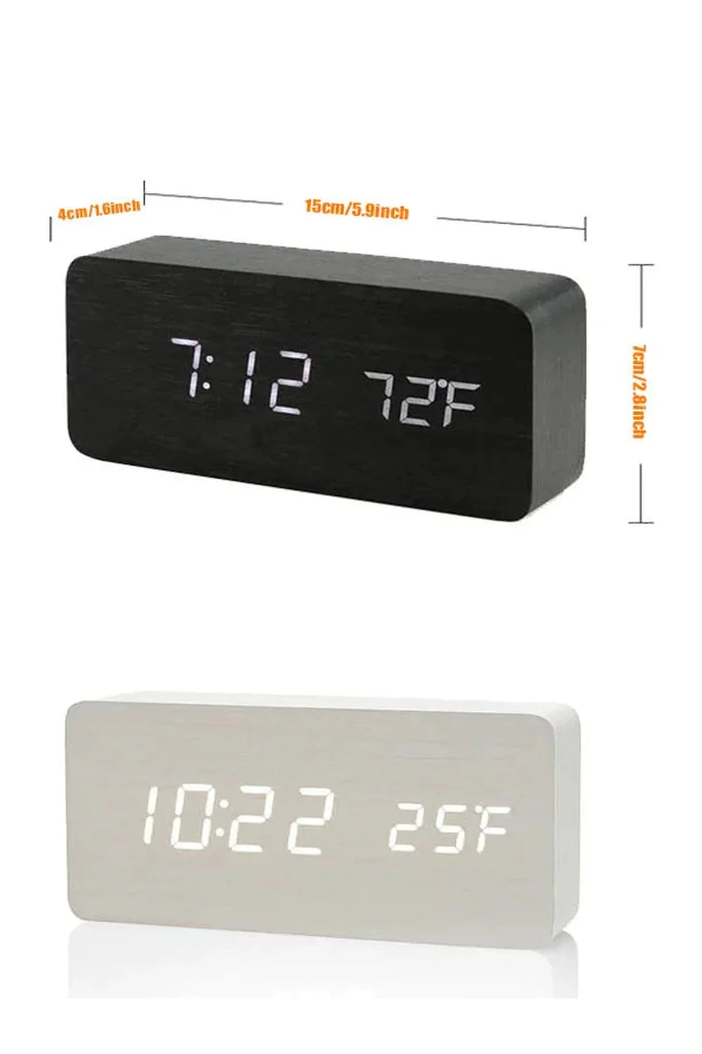 Holz LED Digitaluhr