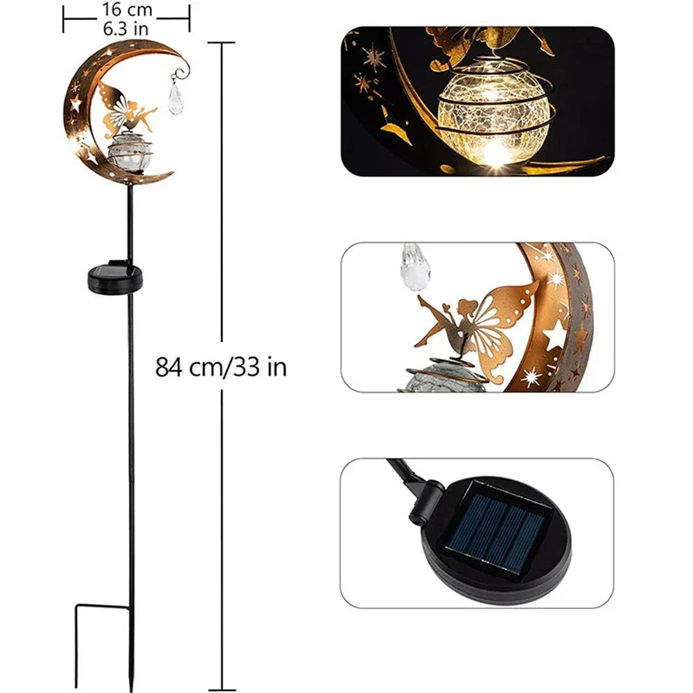 Frendorf | Zauberhaftes Solar-Mond-Gartenlicht