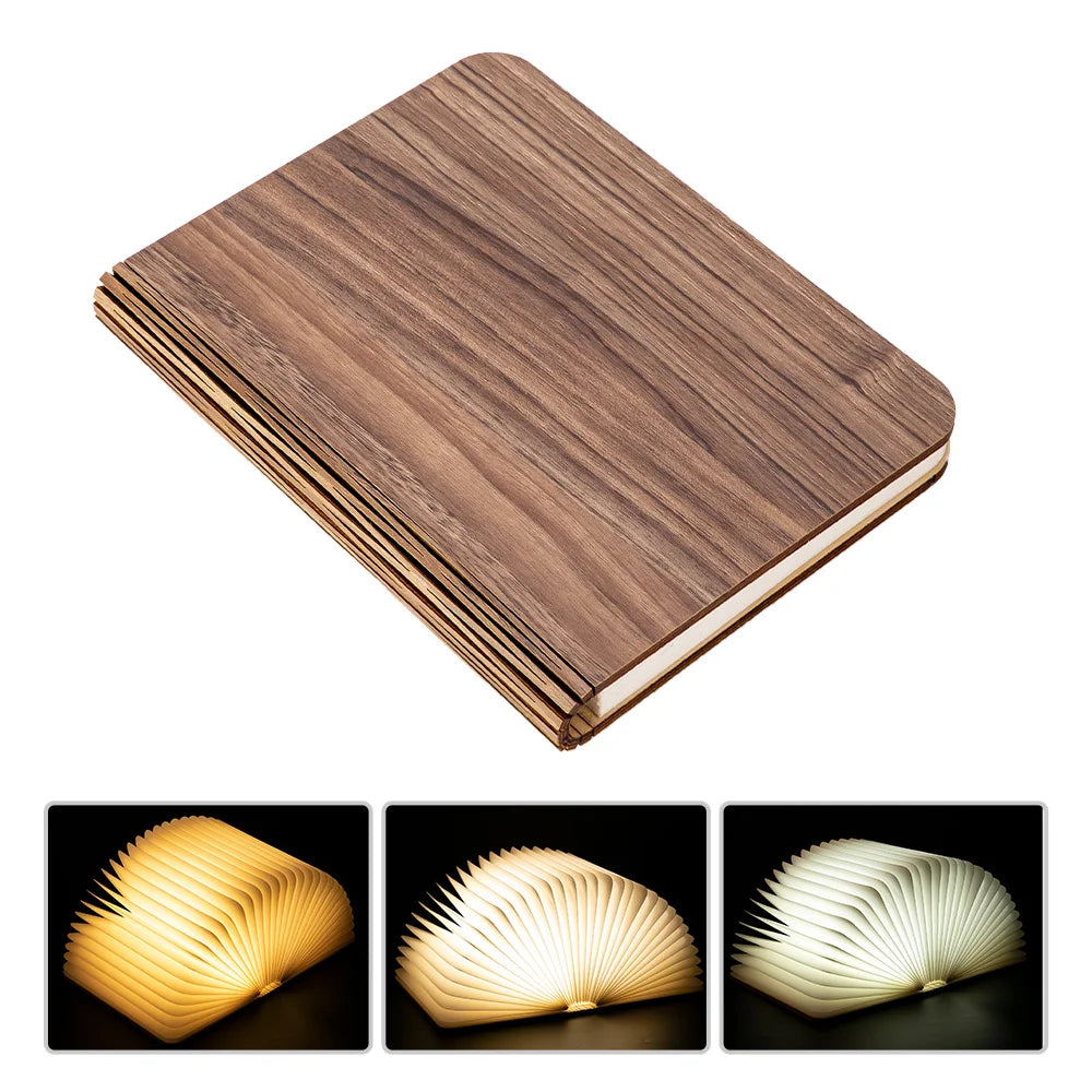 Frendorf | BookLuma LED Buchlampe | Faltbares Stimmungslicht | Kabelloses Design | Dekorative Tischleuchte