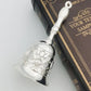 Groß Retro Handkurbel Glocke Kupferlegierung Servieren Schule Klasse Metall Anhänger Handwerk Hochzeit Dekoration Alarm Kirche Bar Hotel