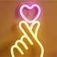 Hand Herz LED Neon