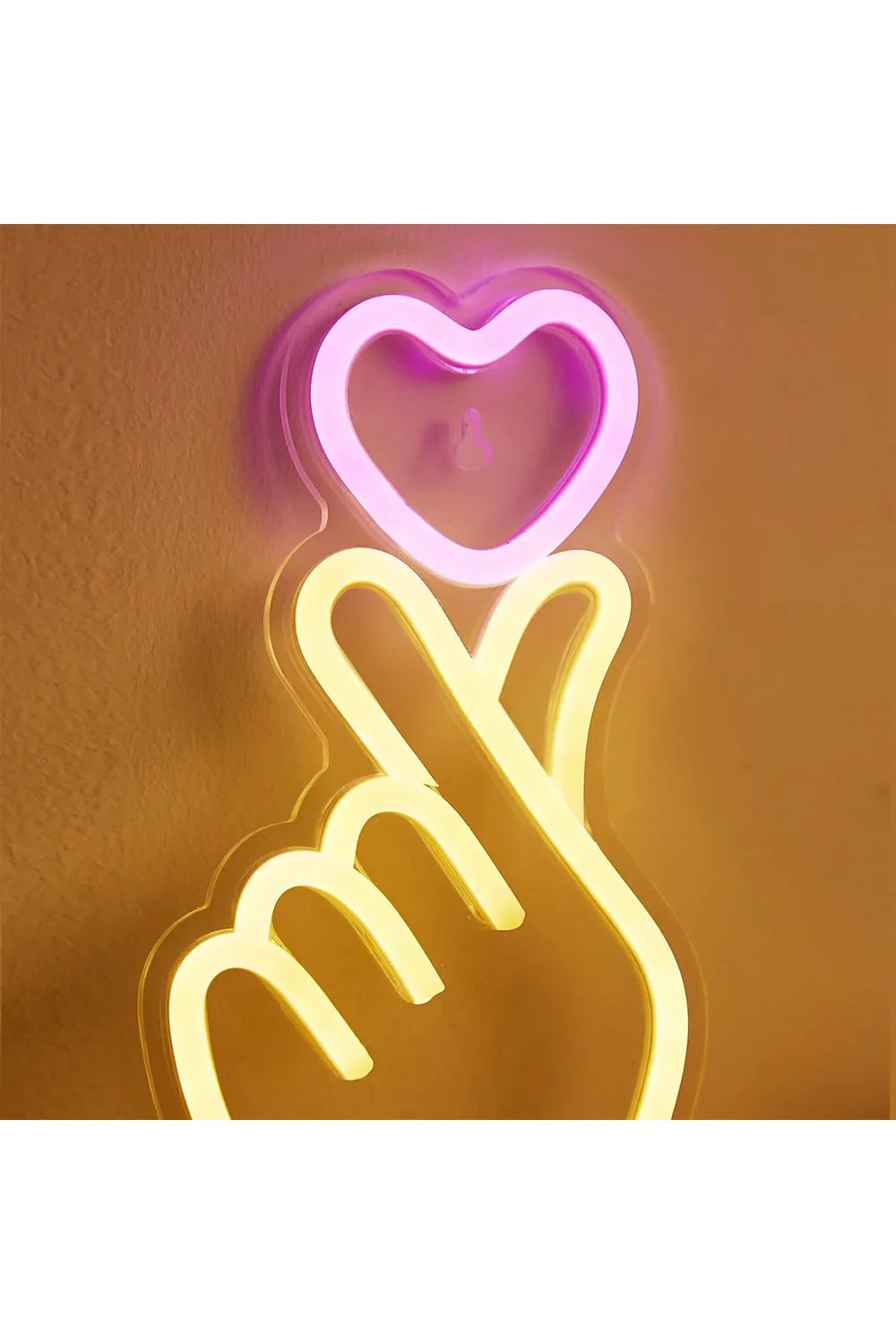 Hand Herz LED Neon