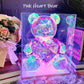 30 cm Teddybär Puppe Geschenk Lampe Bunte Funkelnde Romantische Überraschung LED Geschenk Licht Mädchen Geburtstag Valentinstag Schlafzimmer Dekor