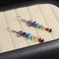 Frendorf | 7 Chakra Naturstein Chips Dangle Ohrringe