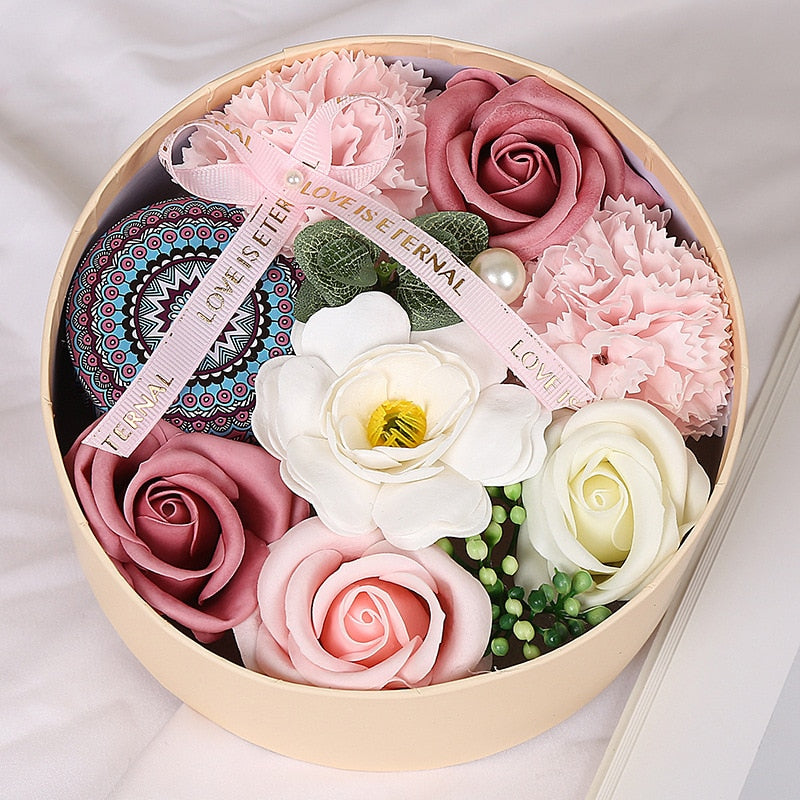 Frendorf | Künstliches Rosen Duftkerze Geschenkschachtel