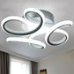 Moderne Blumen LED-Deckenleuchte Nordic Home Beleuchtung 12W Einbauleuchte für Schlafzimmer Wohnzimmer Flur Deckenlampe