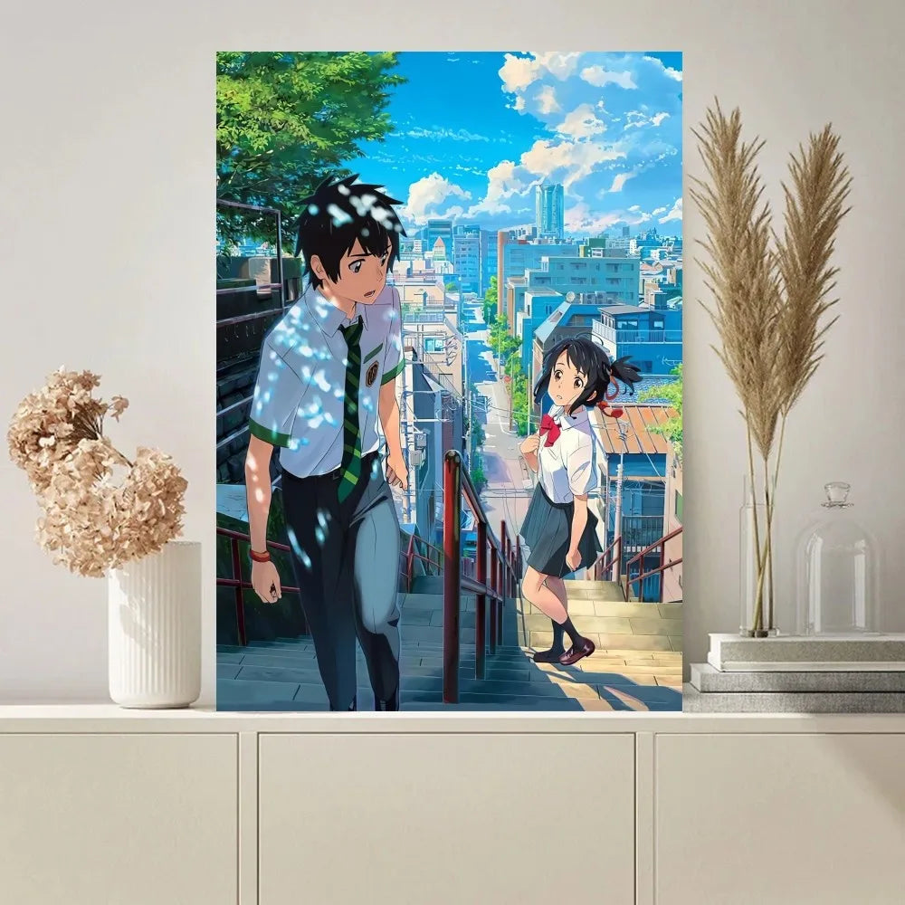 Anime Dein Name Poster Malereien an der Wand Bild für Wohnzimmer Innenraum Malerei Raumdekoration