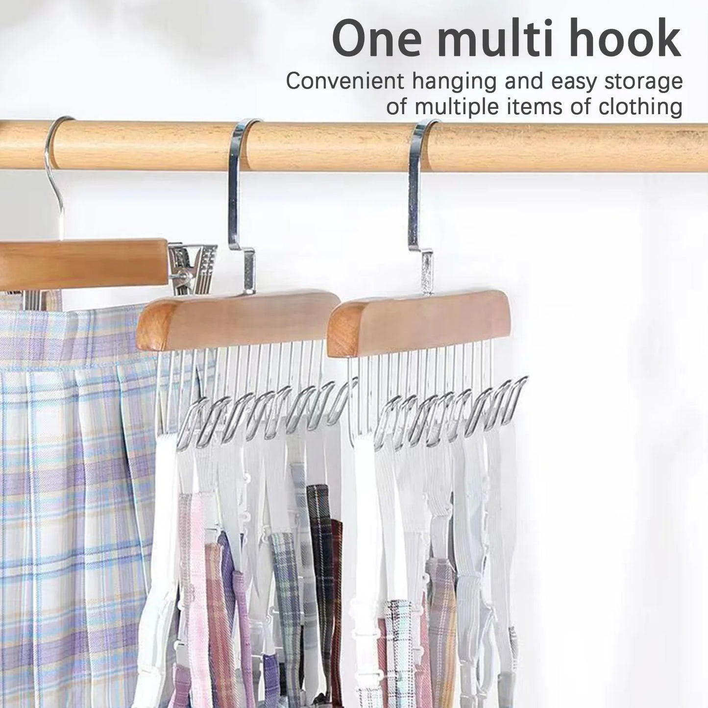 Multi-Hook-BH und Zubehörhalter - Vielseitiger Kleiderorganisator für Damen-BHs, Schals, Krawatten und Gürtel