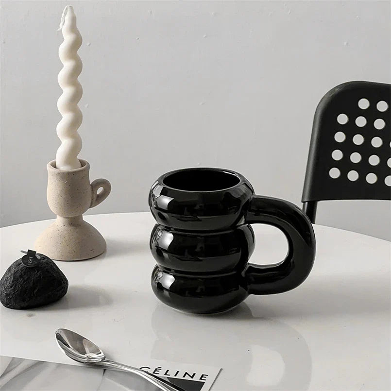 Prägung Donut Keramikbecher