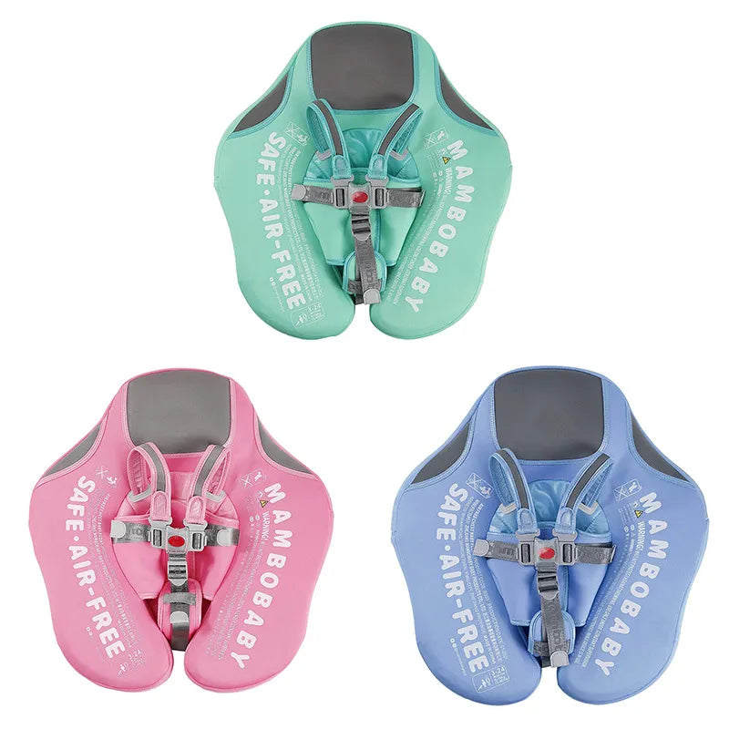 Mambobaby Nicht-aufblasbarer Baby-Schwimmring-Sitz - Poolspielzeug für Jungen und Mädchen - Lustige Accessoires für sicheres Wasser Spielen