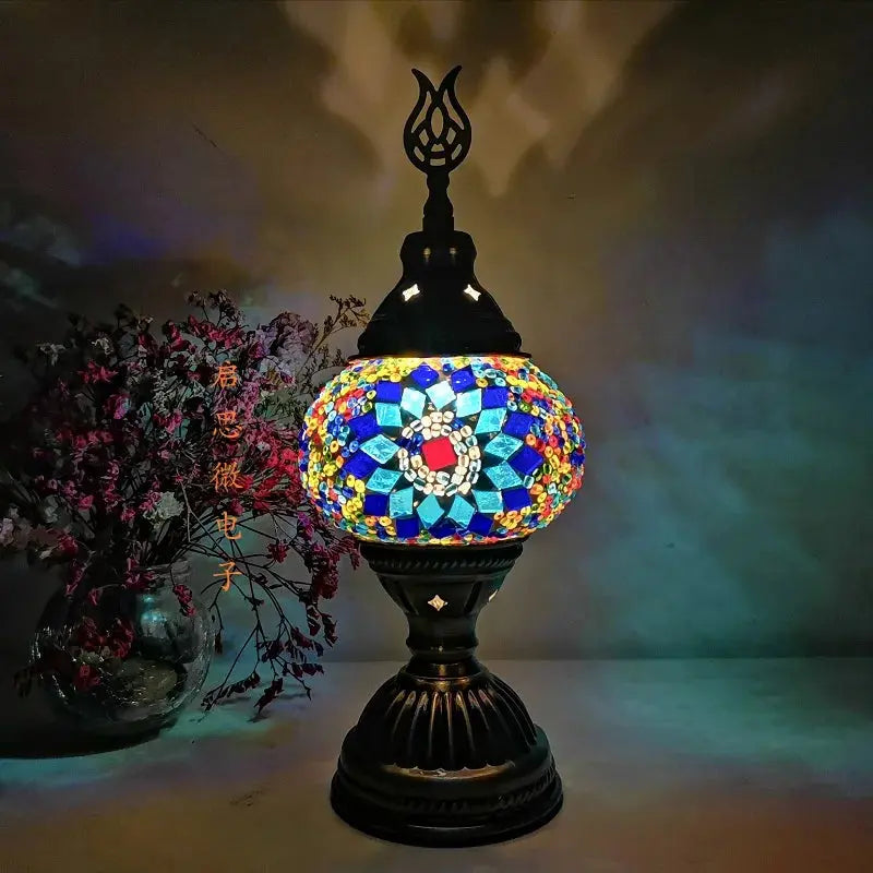 Frendorf | Sanftes Licht der Mosaik-Türkischen Lampe für eine warme Atmosphäre