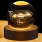 Frendorf | GalaxyGlow Kristalllampe | 3D Galaxie Kristallkugellampe | LED Stimmungslicht | Einzigartige Deko für Zuhause