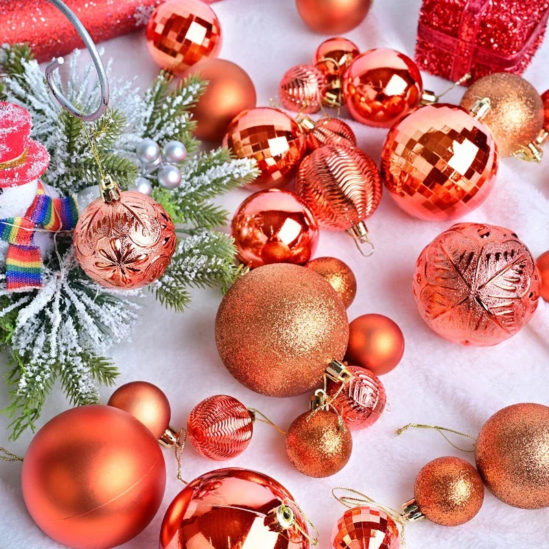 Frendorf | 36 Stück Verschiedene Weihnachtsornamente Set
