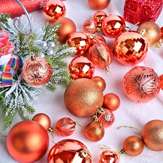 Frendorf | 36 Stück Verschiedene Weihnachtsornamente Set
