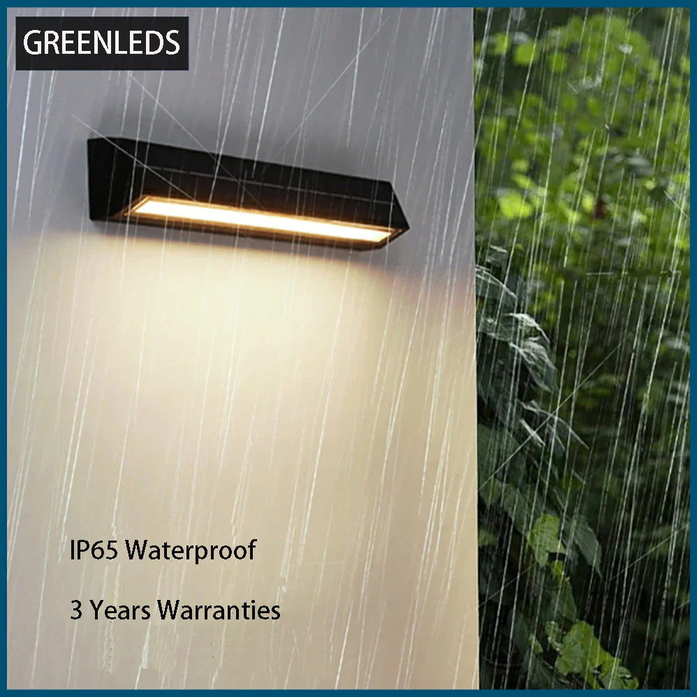 Frendorf | Moderne LED Solar Wandlampe – Wasserdichte Außenbeleuchtung mit Autosensor