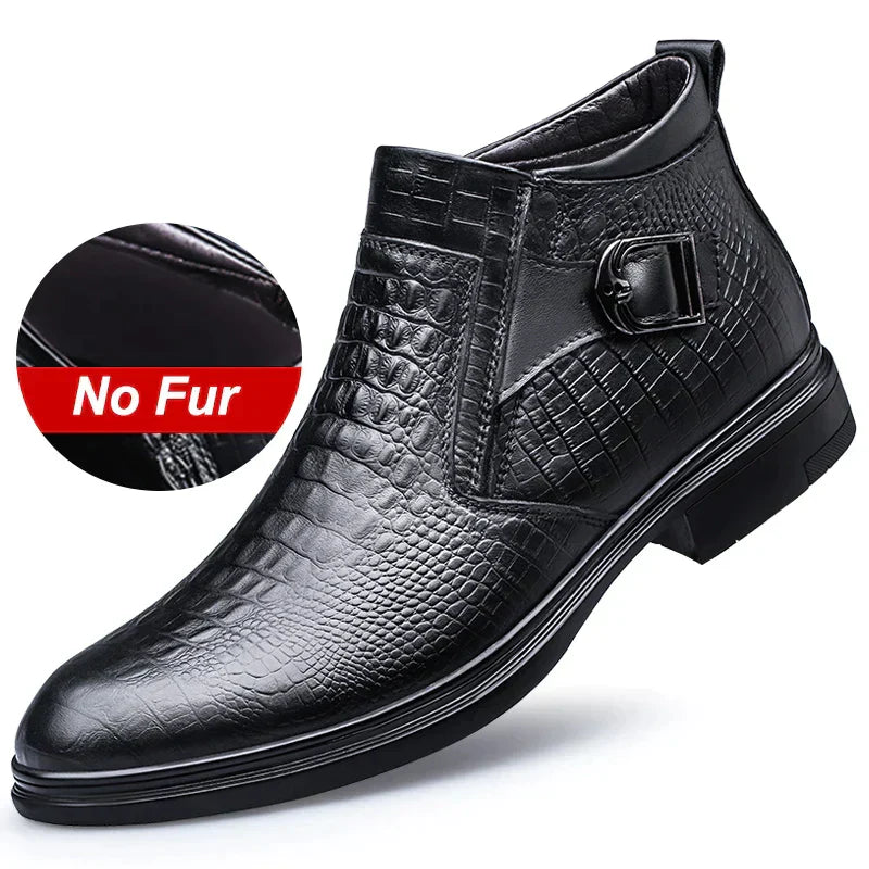 Frendorf | BERNARD | Stilvolle Echtleder Herren Winterstiefel