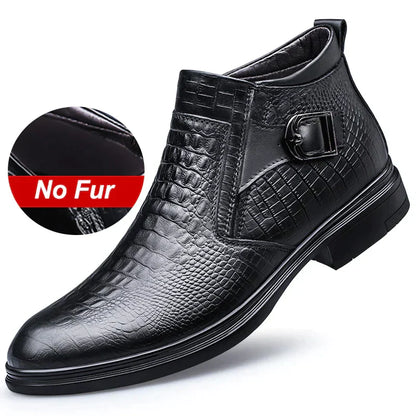 Frendorf | BERNARD | Stilvolle Echtleder Herren Winterstiefel