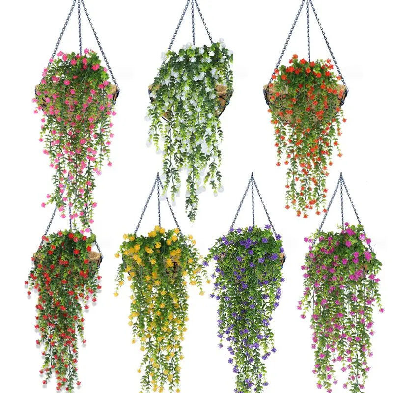 Frendorf | Künstliche Eucalyptus Camellia Pflanze - UV-geschützte Plastikblumen für Hochzeit, Zuhause, Garten, Außenbereich & Festival DIY Dekoration