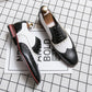 Frendorf | Herren Luxus Schuhe Brogue Schnürung Casual Britischer Stil Kontrastfarbe Oxford Büro