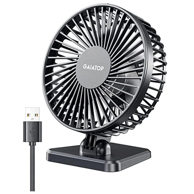 Frendorf | BreezePro Lunara | USB Mini Fan | 3 Speed Levels | Compact & Quiet | For Home & Travel