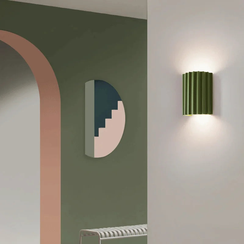 Frendorf | GlowWall Moderne Wandleuchte aus Resin | Dekorative Beleuchtung | Warmes & Kaltes Licht