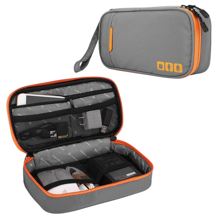 Frendorf | Mehrfunktionale Kopfhörer Lade Datenkabel Aufbewahrungstasche Tragbares Power Pack, Größe: S, 24 x 12 x 5cm (Grau)