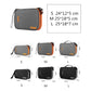 Frendorf | Mehrfunktionale Kopfhörer Lade Datenkabel Aufbewahrungstasche Tragbares Power Pack, Größe: S, 24 x 12 x 5cm (Grau)