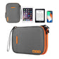 Frendorf | Multifunktionale Kopfhörer-Lade-Datenkabel-Aufbewahrungstasche tragbares Power-Pack, Größe:M, 25 x 18 x 5cm (Schwarz)