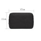 Frendorf | Multifunktionale Kopfhörer-Lade-Datenkabel-Aufbewahrungstasche Power Pack, Größe: S, 17 x 11,5 x 5,5 cm (Schwarz)