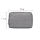 Frendorf | Multifunktionale Kopfhörer-Lade-Datenkabel-Aufbewahrungstasche Power Pack, Größe: S, 17 x 11,5 x 5,5 cm (Grau)