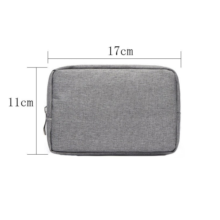 Frendorf | Multifunktionale Kopfhörer-Lade-Datenkabel-Aufbewahrungstasche Power Pack, Größe: S, 17 x 11,5 x 5,5 cm (Grau)