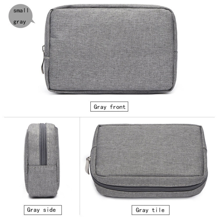 Frendorf | Multifunktionale Kopfhörer-Lade-Datenkabel-Aufbewahrungstasche Power Pack, Größe: S, 17 x 11,5 x 5,5 cm (Grau)